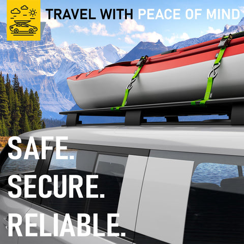 AUGO four-pack ratchet straps for moving, boating, and construction