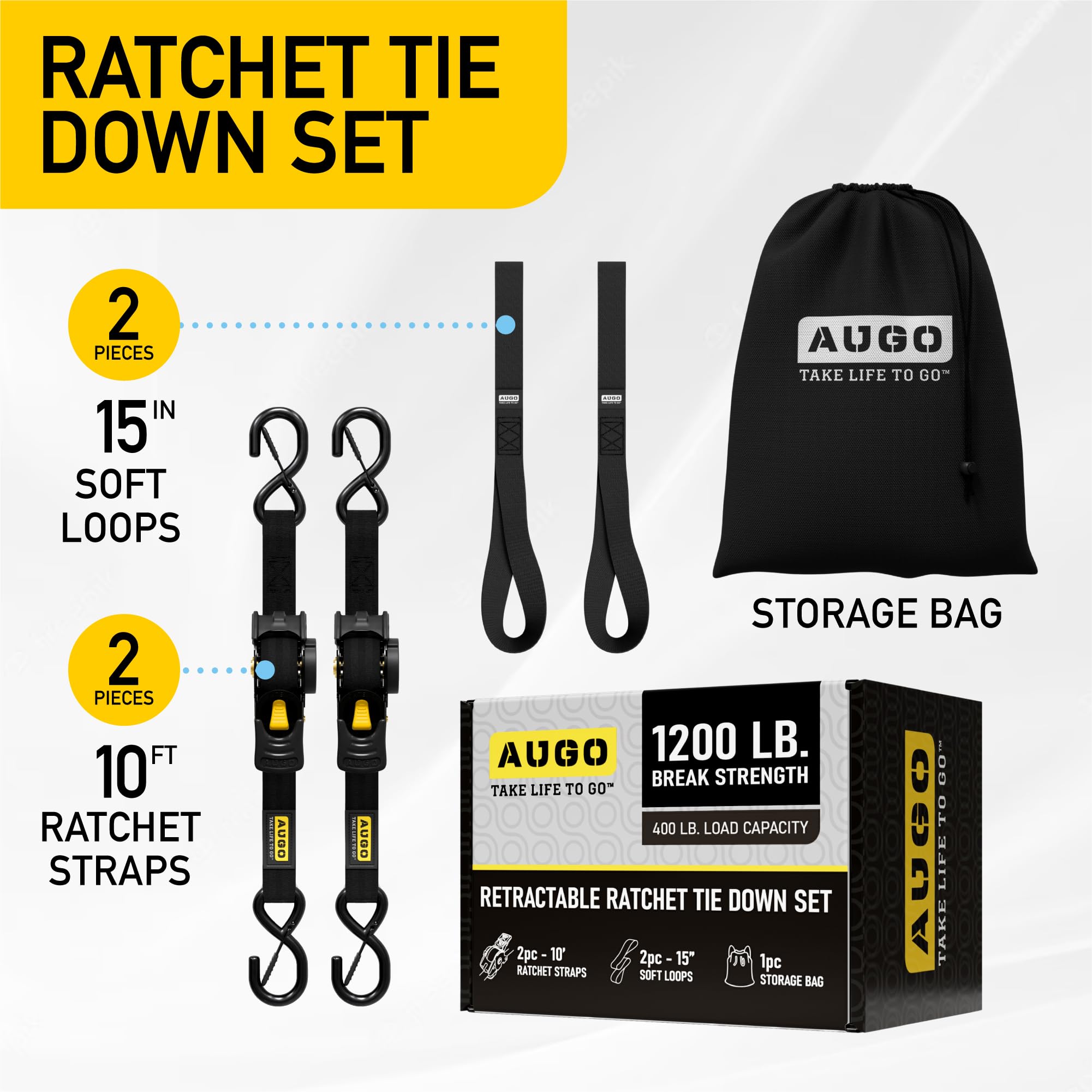 AUGO S-hooks with safety lock protecting surfaces during use