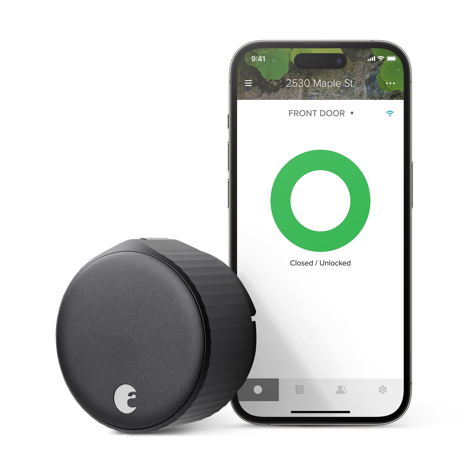 August Smart Lock installation in minutes shown from inside the door
