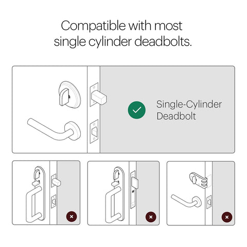 August Smart Lock preserves curb appeal by staying inside the door