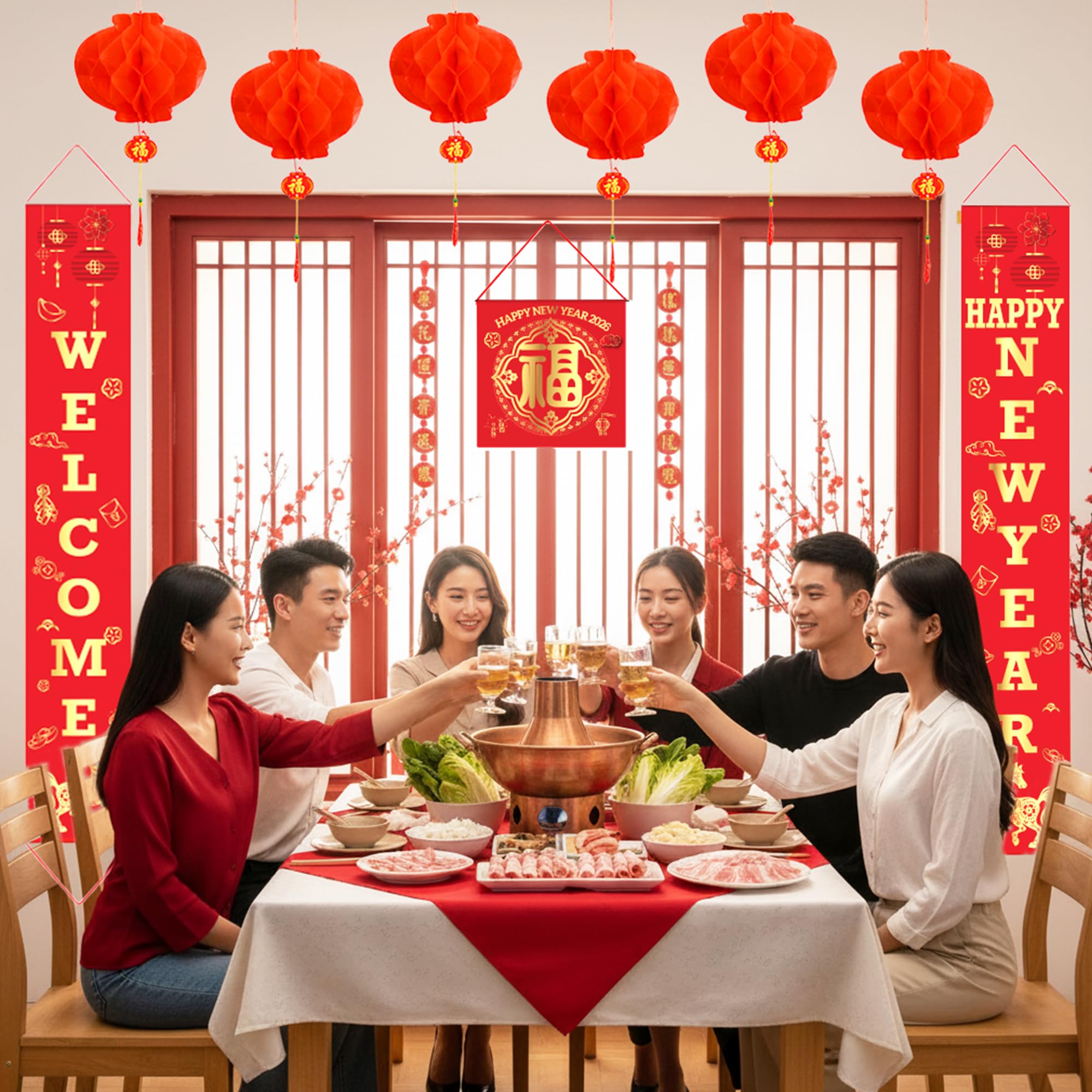 Auihiay indoor-outdoor decor setup for porch or living room