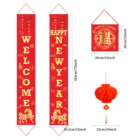 Auihiay red lanterns 10-inch with tassels for warm ambient light