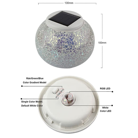 Aukora crack glass ball light on a bedroom shelf for soft ambience