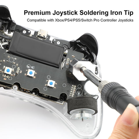 Aukuoy 936-compatible joystick desoldering tip enabling quick removal on major controllers.