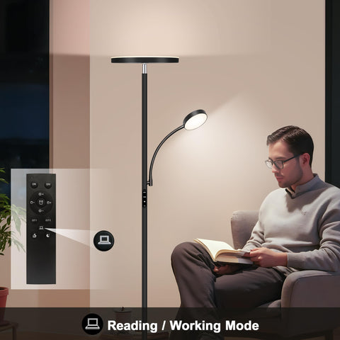 Aulaiyi floor lamp is easy to assemble without tools