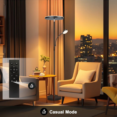 Aulaiyi floor lamp slim base fits under most sofas