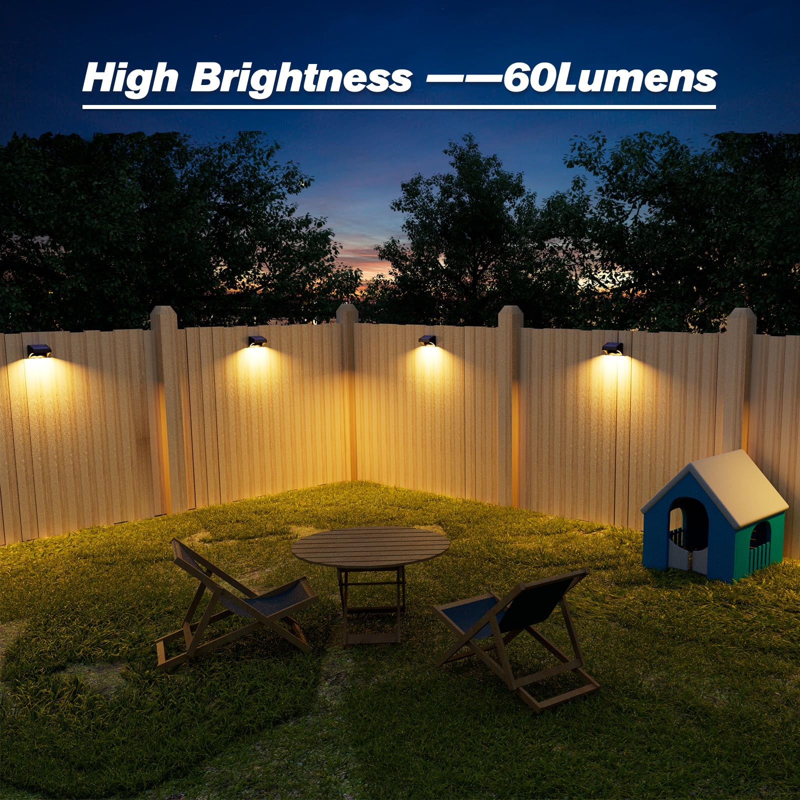 Aulanto fence wall deck lighting showing versatile outdoor placement