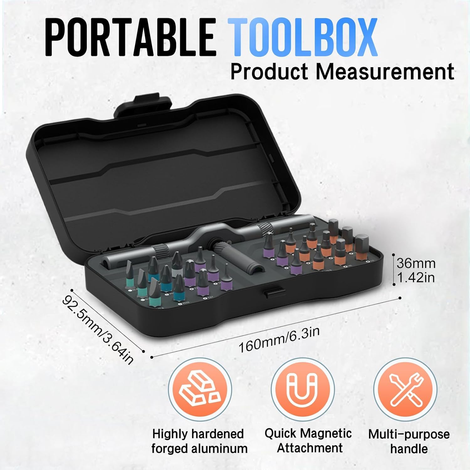 AULCTR ergonomic screwdriver grip offers comfortable, fatigue-free use