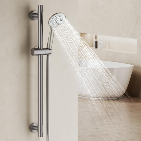 AULEEND 59-inch hose provides ample reach for easy rinsing.