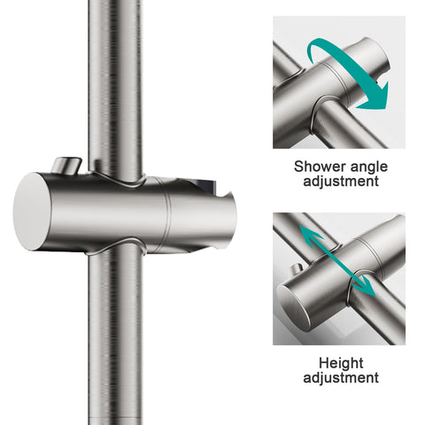 AULEEND height-adjustable showerhead suits kids, adults, and pets.