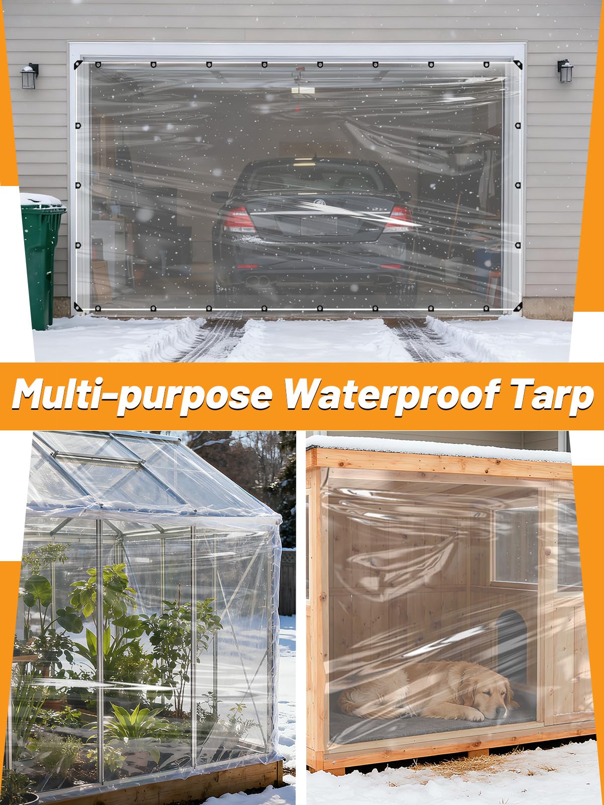 Aulock tarp ships with two windproof ropes for quick installation.