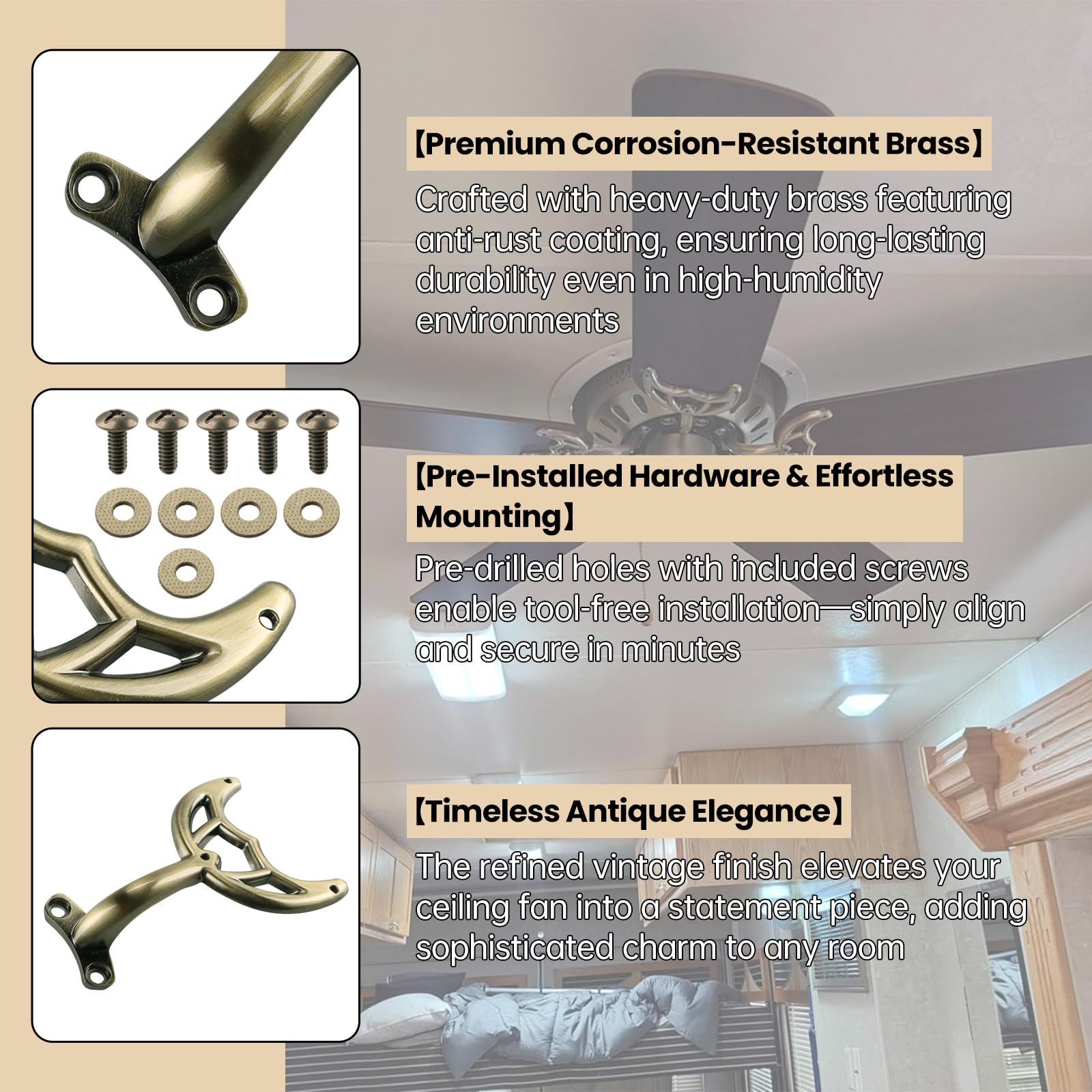 Easy installation with a screwdriver and clear instructions from Aulpq.