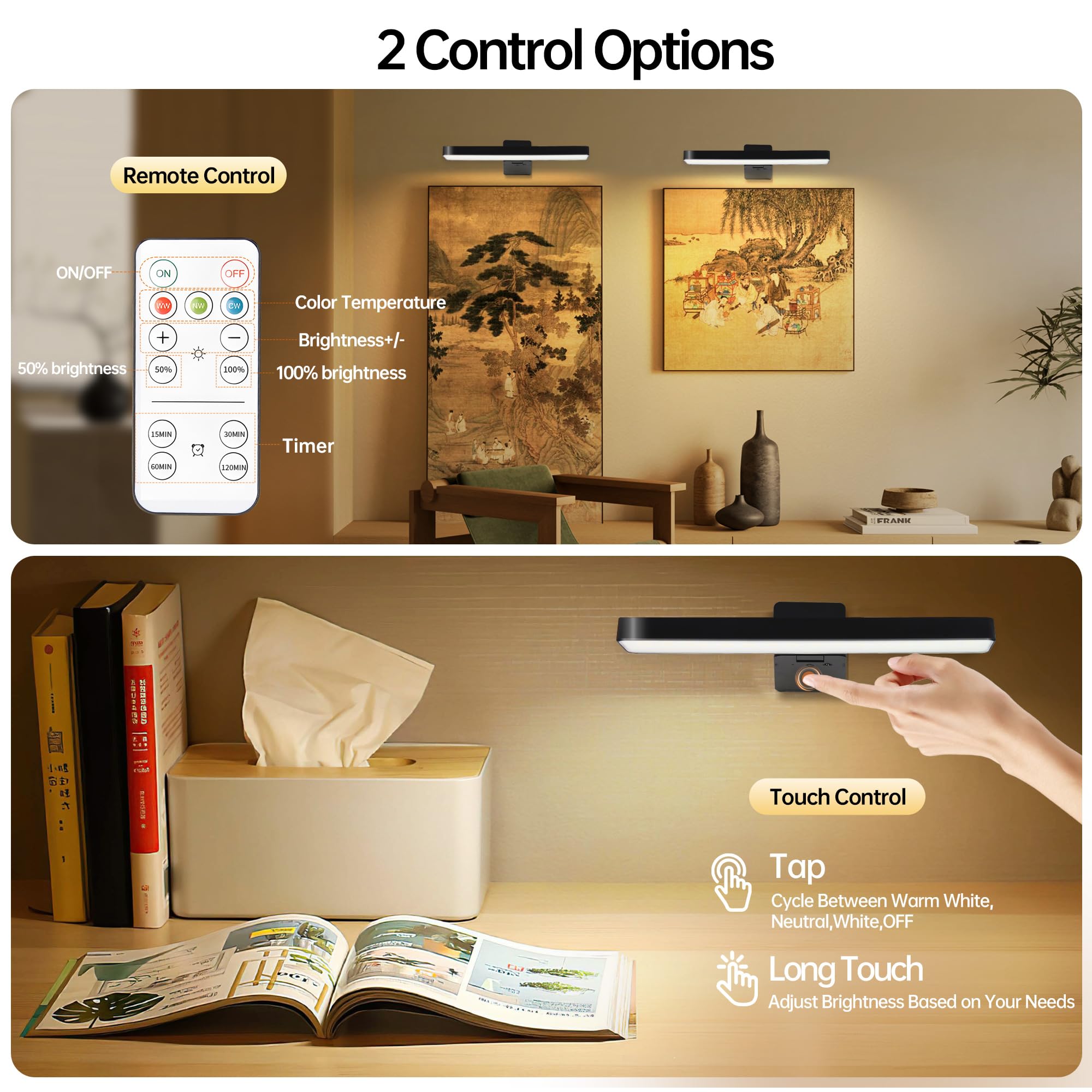 Auncko three-color temperatures provide warm to cool tones for art