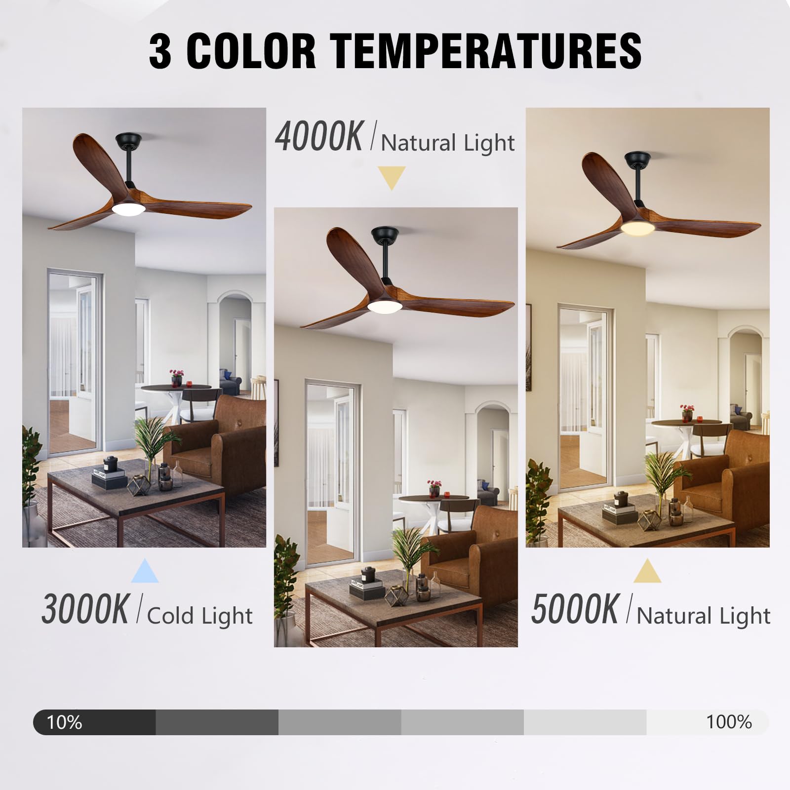 AUNLPB dimmable light kit offering three color temperatures for cozy evenings to bright tasks.
