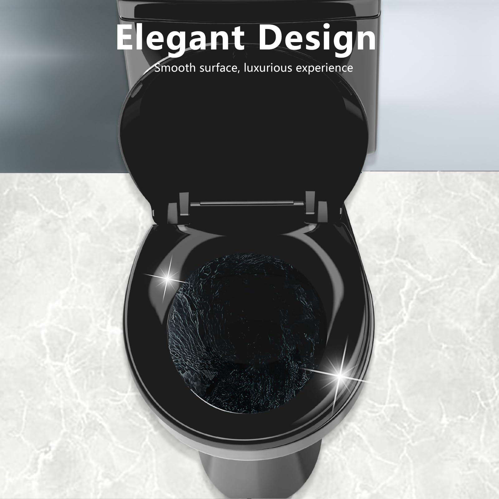 Aünsffer 16.5-inch round seat with durable PP surface for long-lasting use.