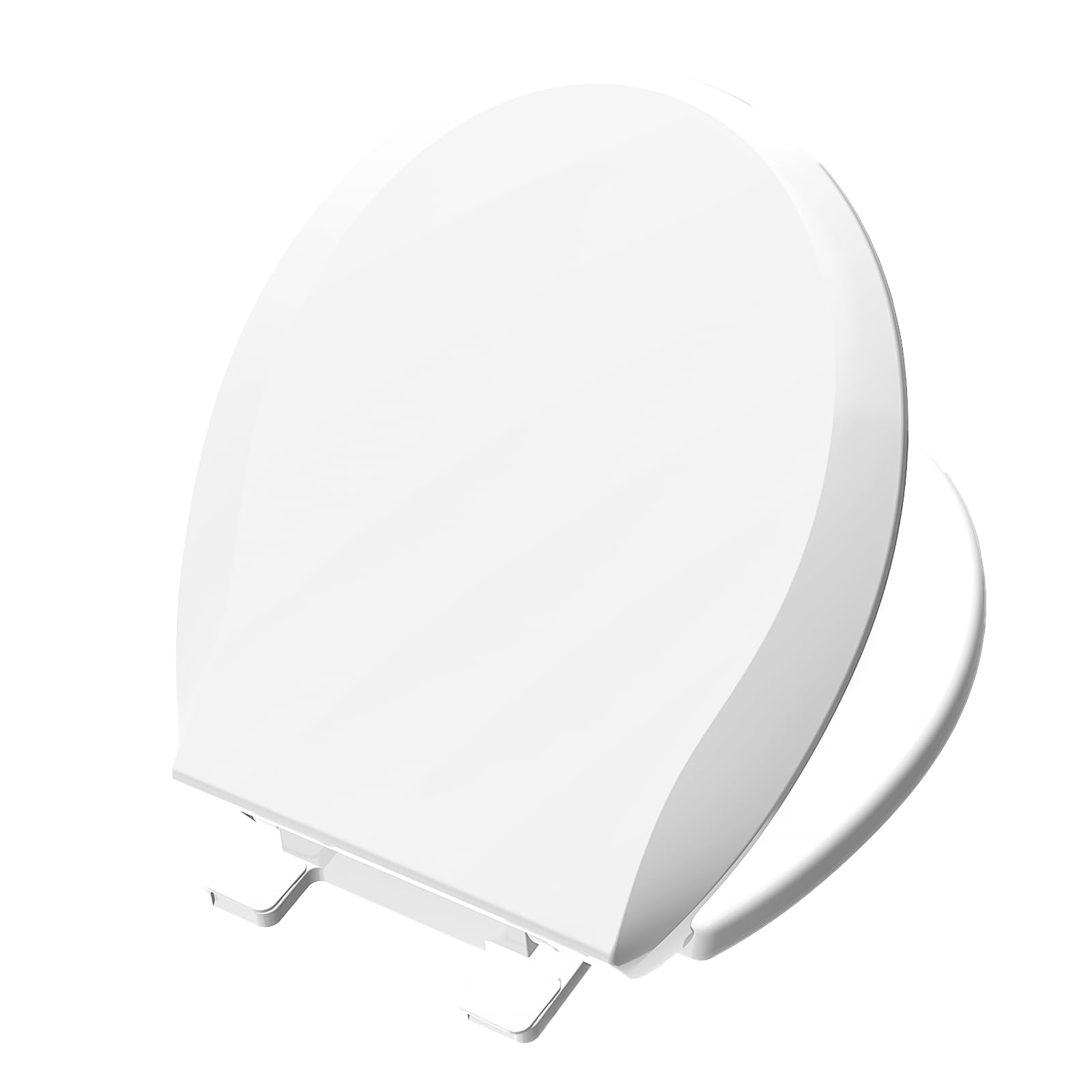 Aünsffer round 16.5-inch toilet seat installation setup for quick fit.