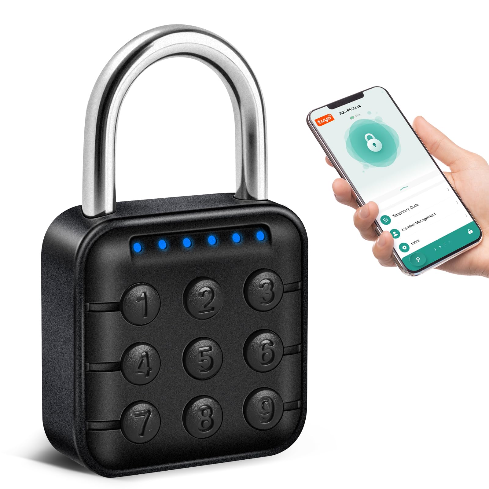AuntyFey smart combination lock keypad for secure gym locker access