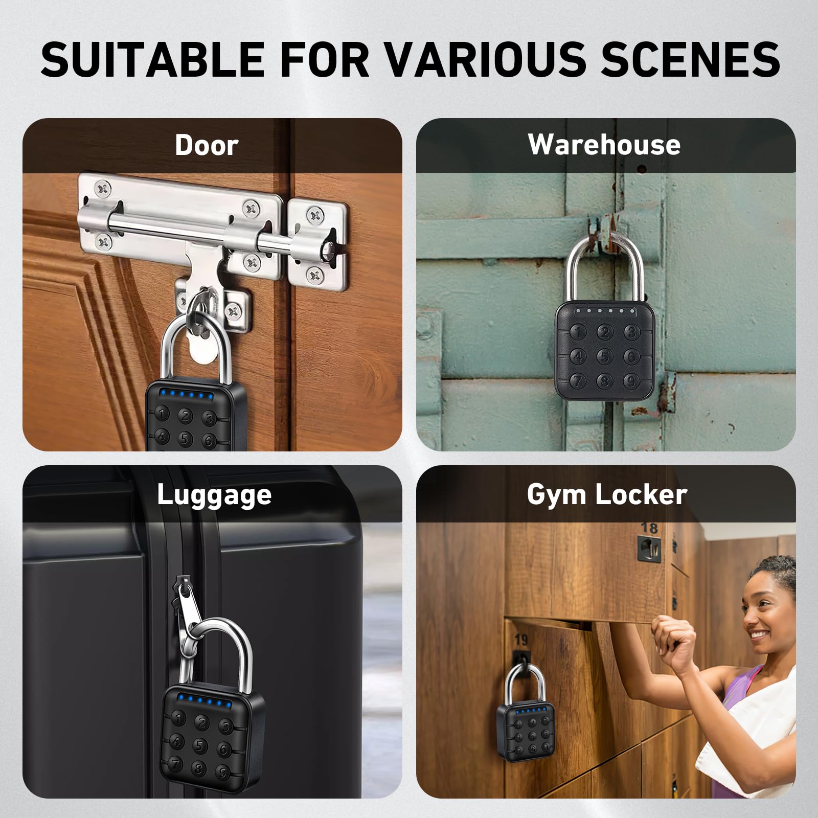 AuntyFey waterproof outdoor lock resists rain and humidity