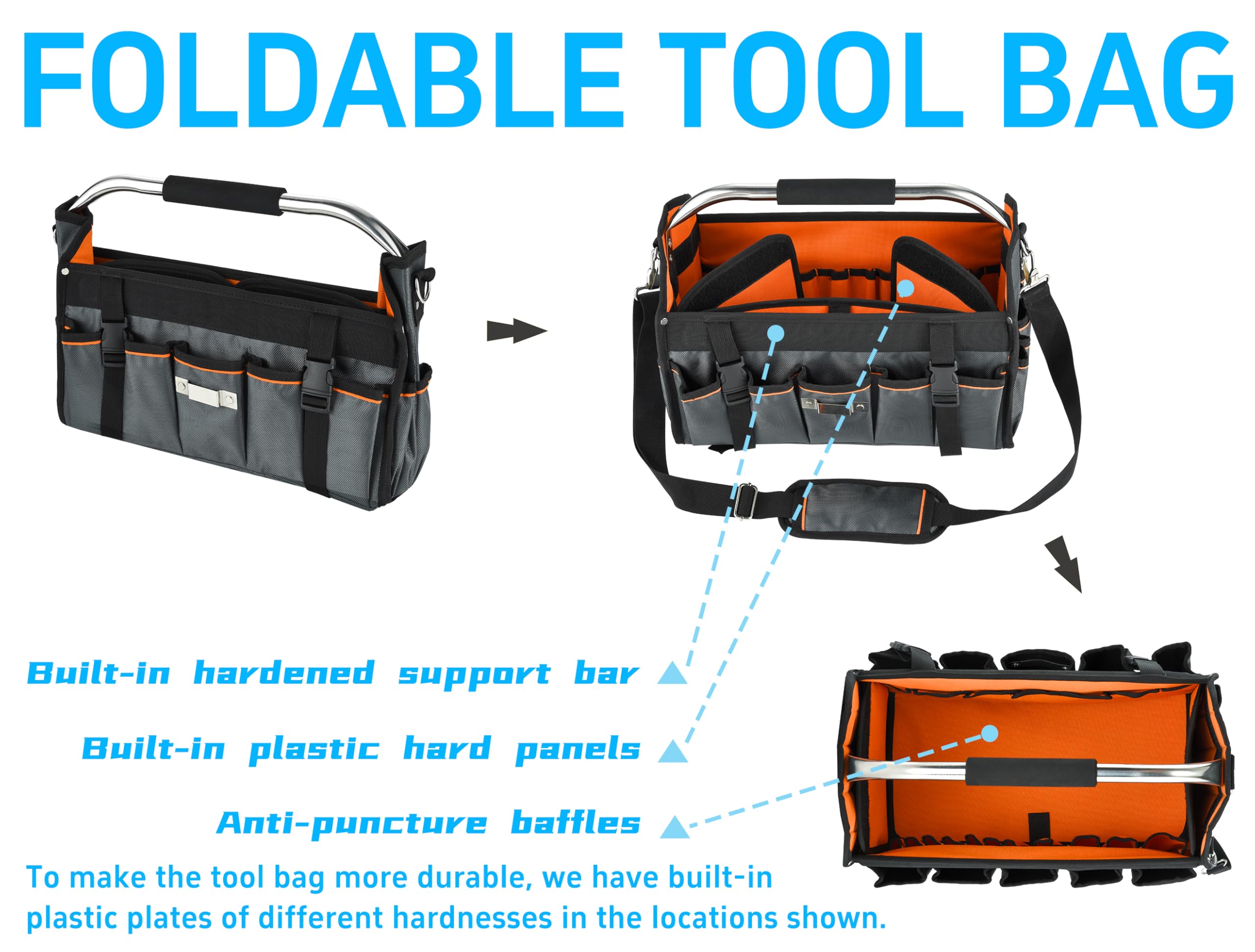 Aupofit bag suited for contractors and electricians on the job