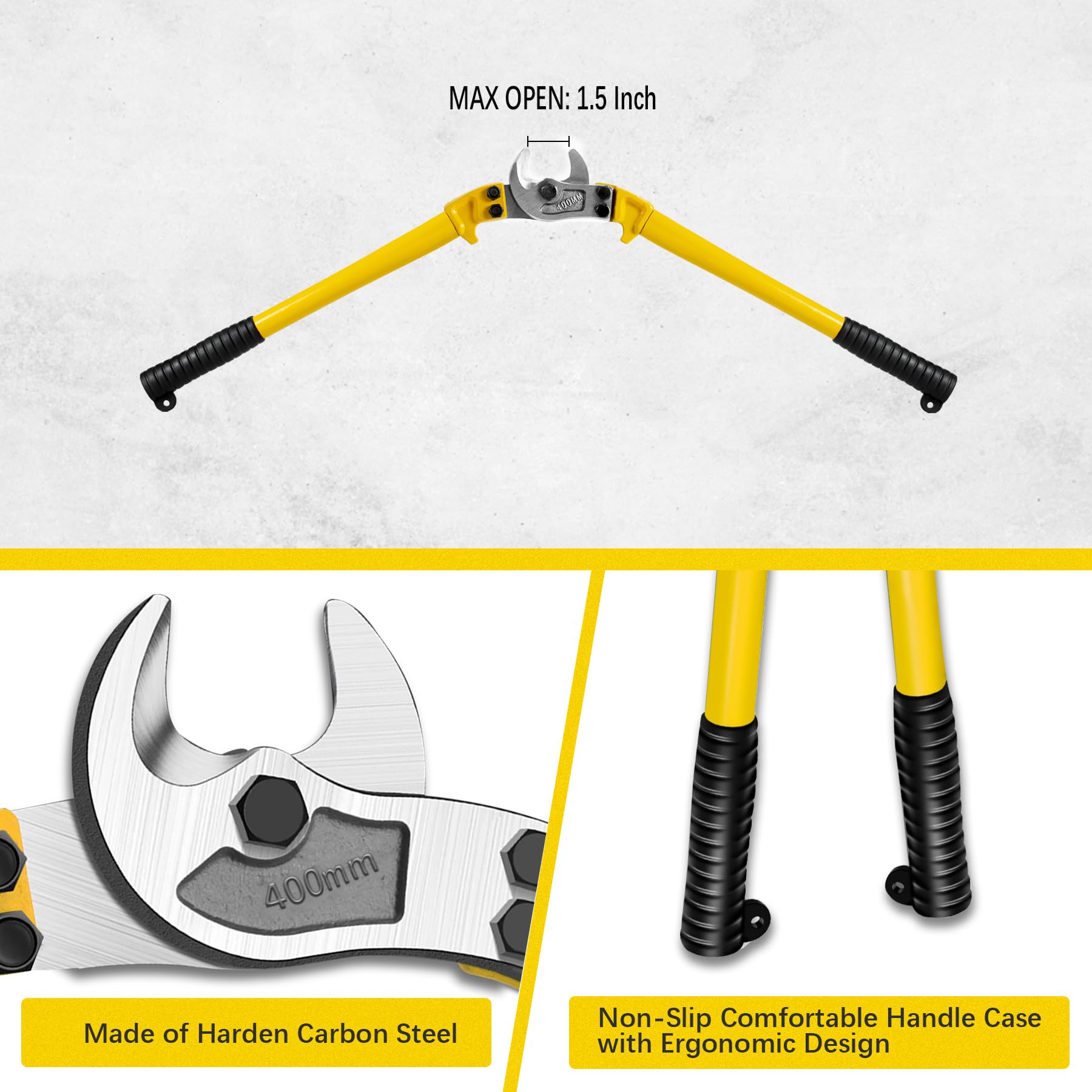 AUPREX cutter blade assembly with locking bolts for secure cutting