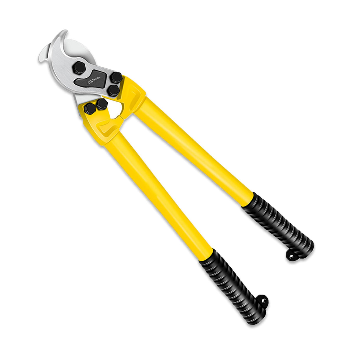 AUPREX 18 inch cable cutter head close-up showing hardened blades for clean cuts