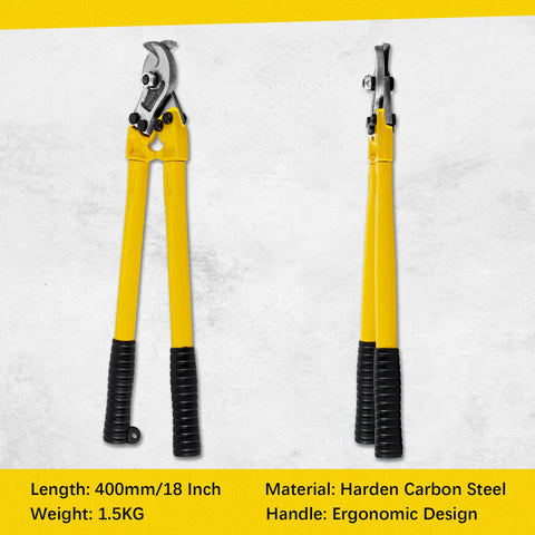 AUPREX long-handle cable cutter grip with ergonomic coating for comfortable use