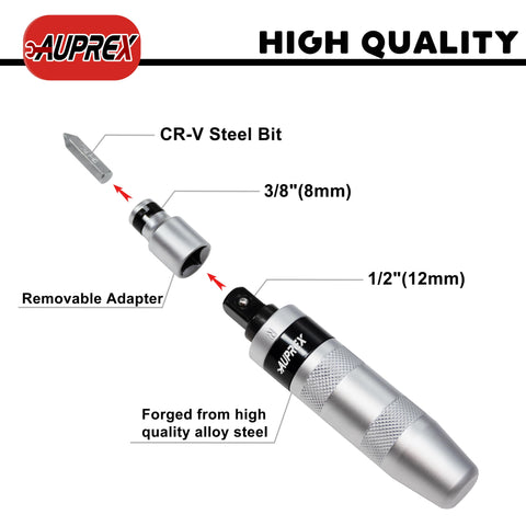 AUPREX compact metal case keeps bits organized and portable.