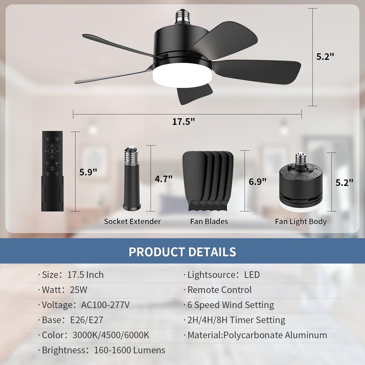 Aupuslite ideal for bedrooms, living rooms, and kitchens