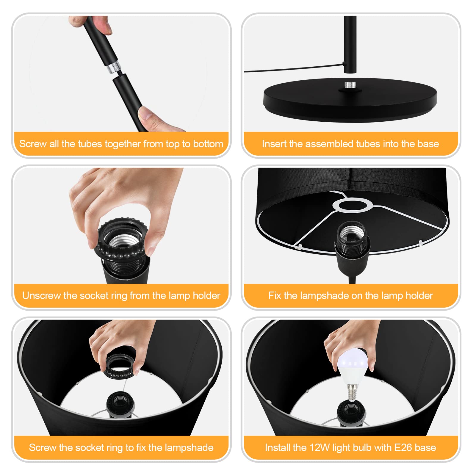 AUQUEE weighted base ensures steadiness to resist tipping in busy rooms.