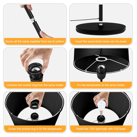 AUQUEE weighted base ensures steadiness to resist tipping in busy rooms.