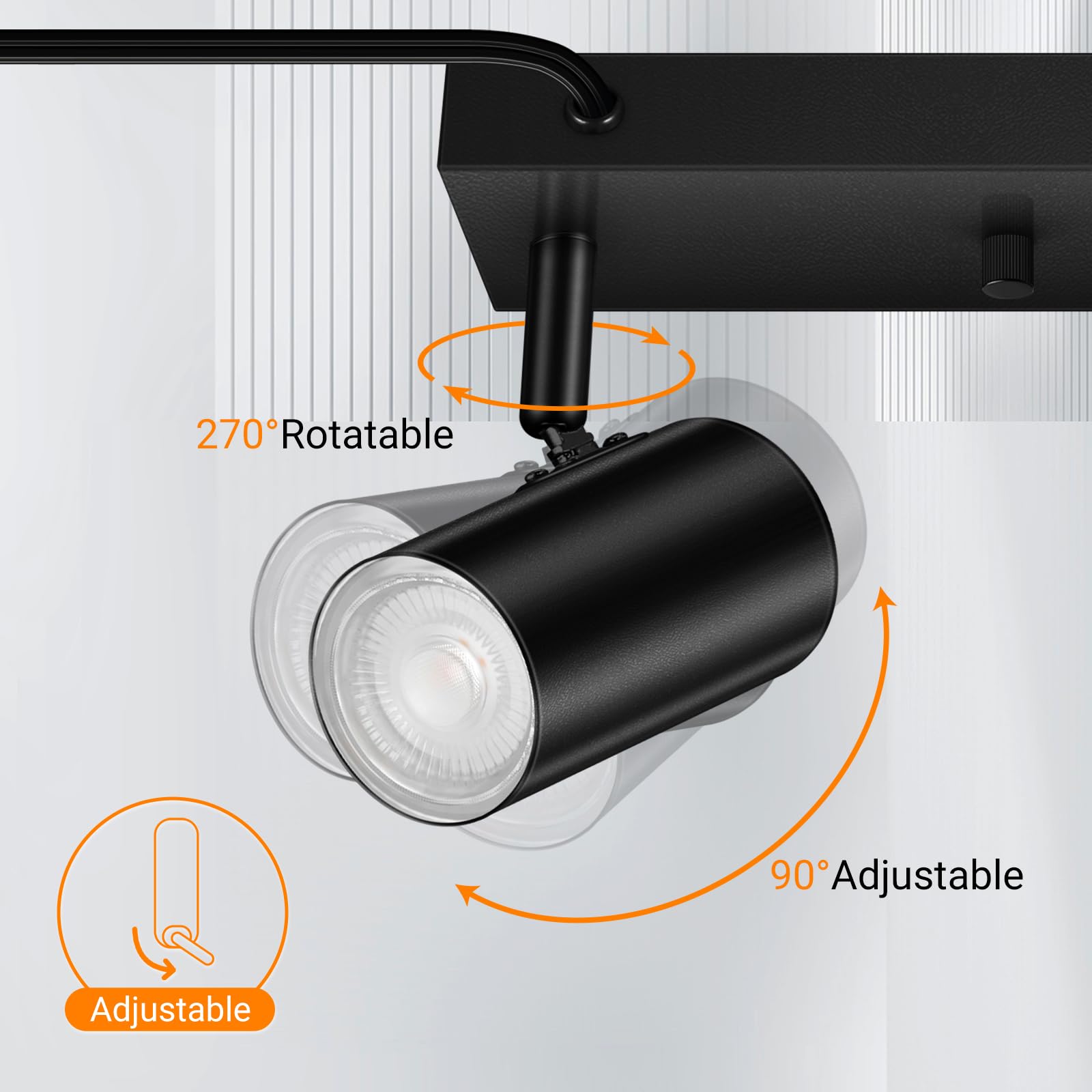AUQUEE universal canopy ensures easy mounting and clean ceiling lines