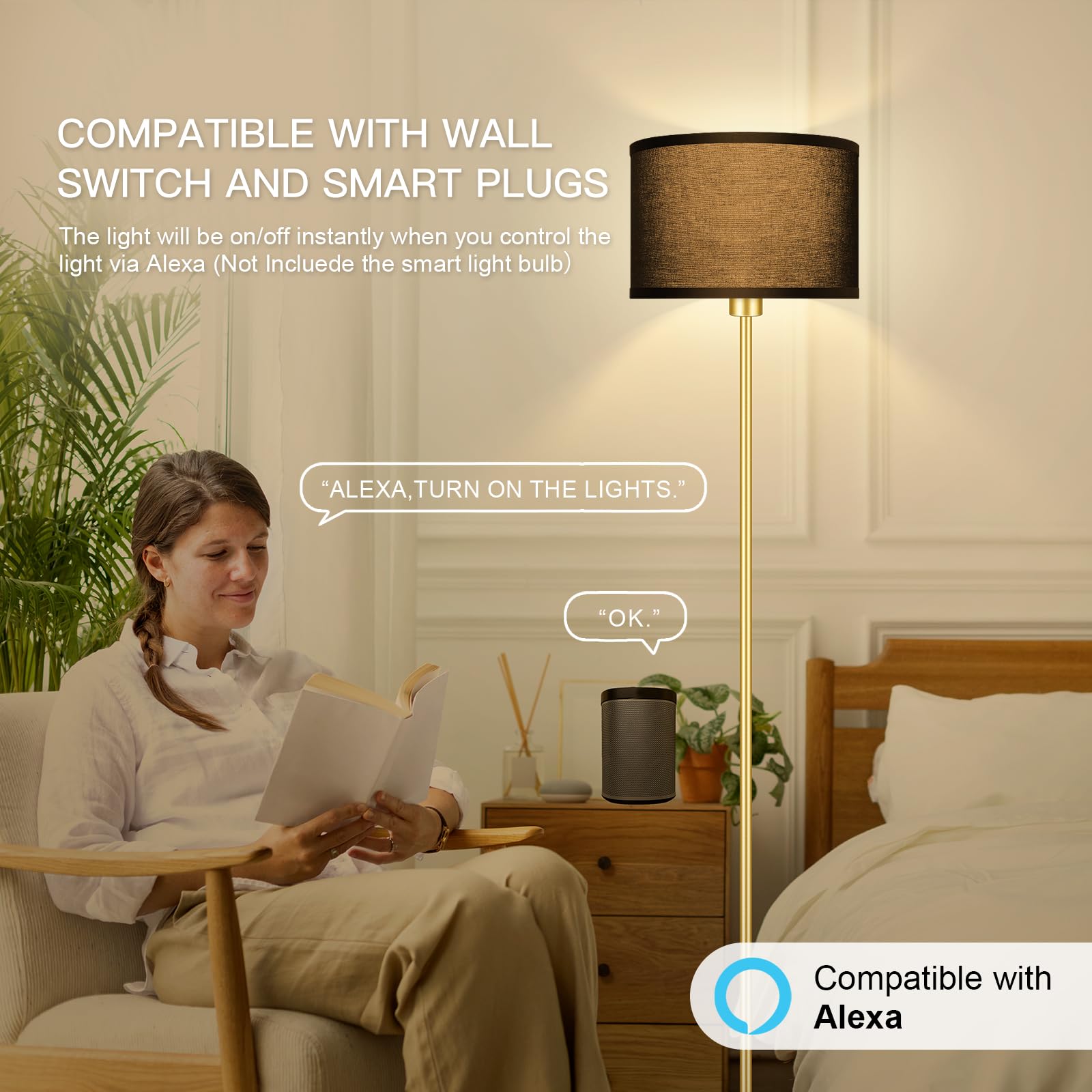 AUQUEE weighted base ensures stability even in high-traffic areas.