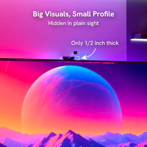 Aura Labs Backlight uses strong 3M adhesive for clean installation.