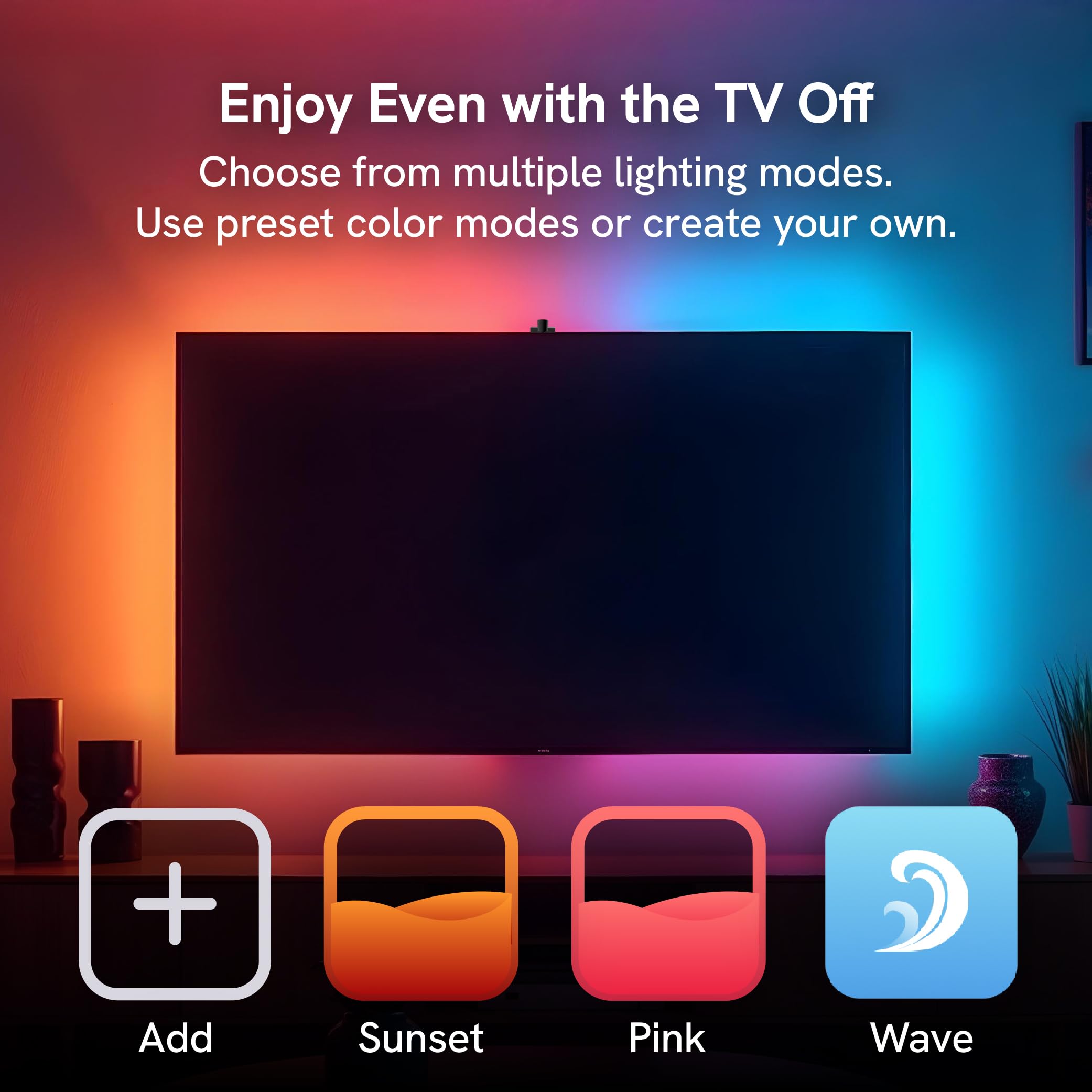 Aura Labs custom scenes offer colors, patterns, and speeds.