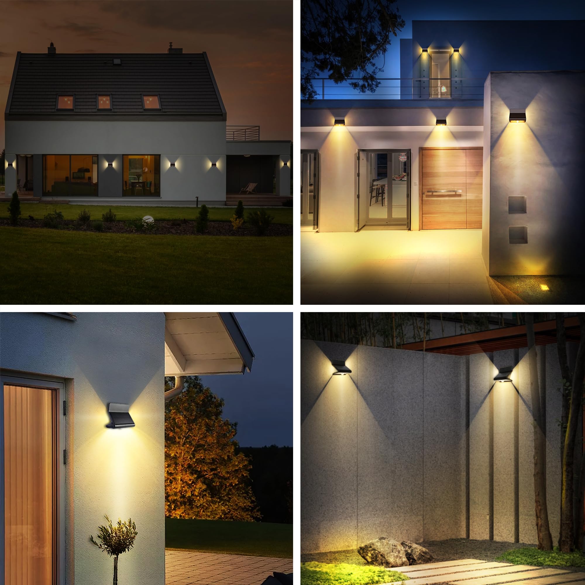 AURAXY solar-powered, easy-install outdoor light ready for quick mounting.