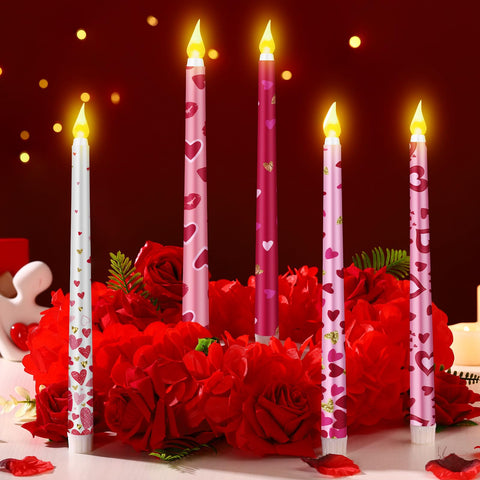 Aurelema battery-operated candles in a 5-pack
