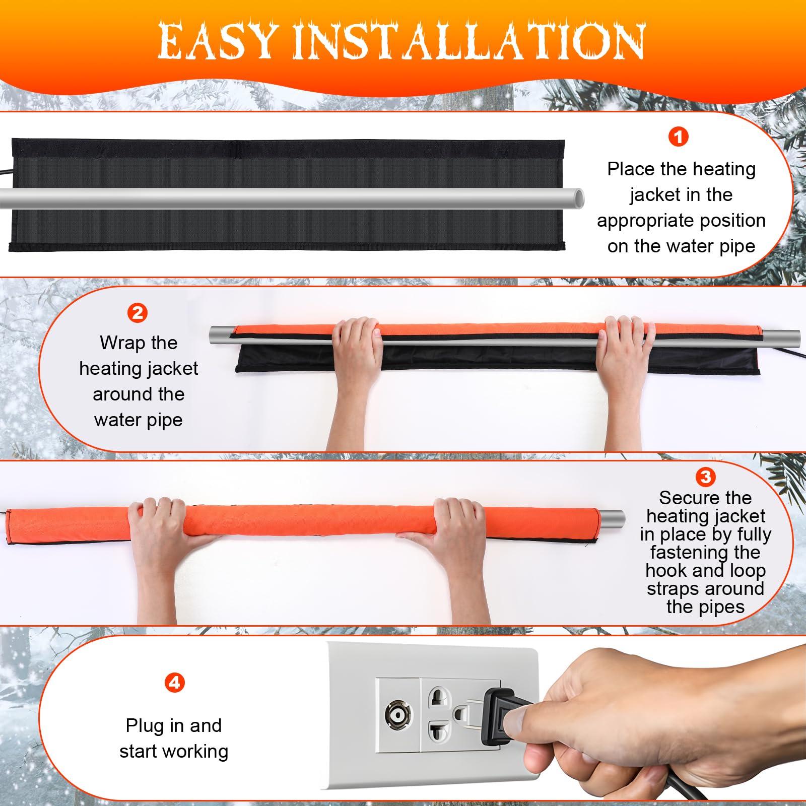 Aurelema heat tape protects outdoor faucets and hoses during cold seasons