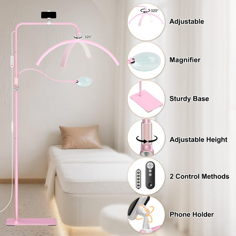 AURELLE Half Moon Lash Light sturdy base for stability.