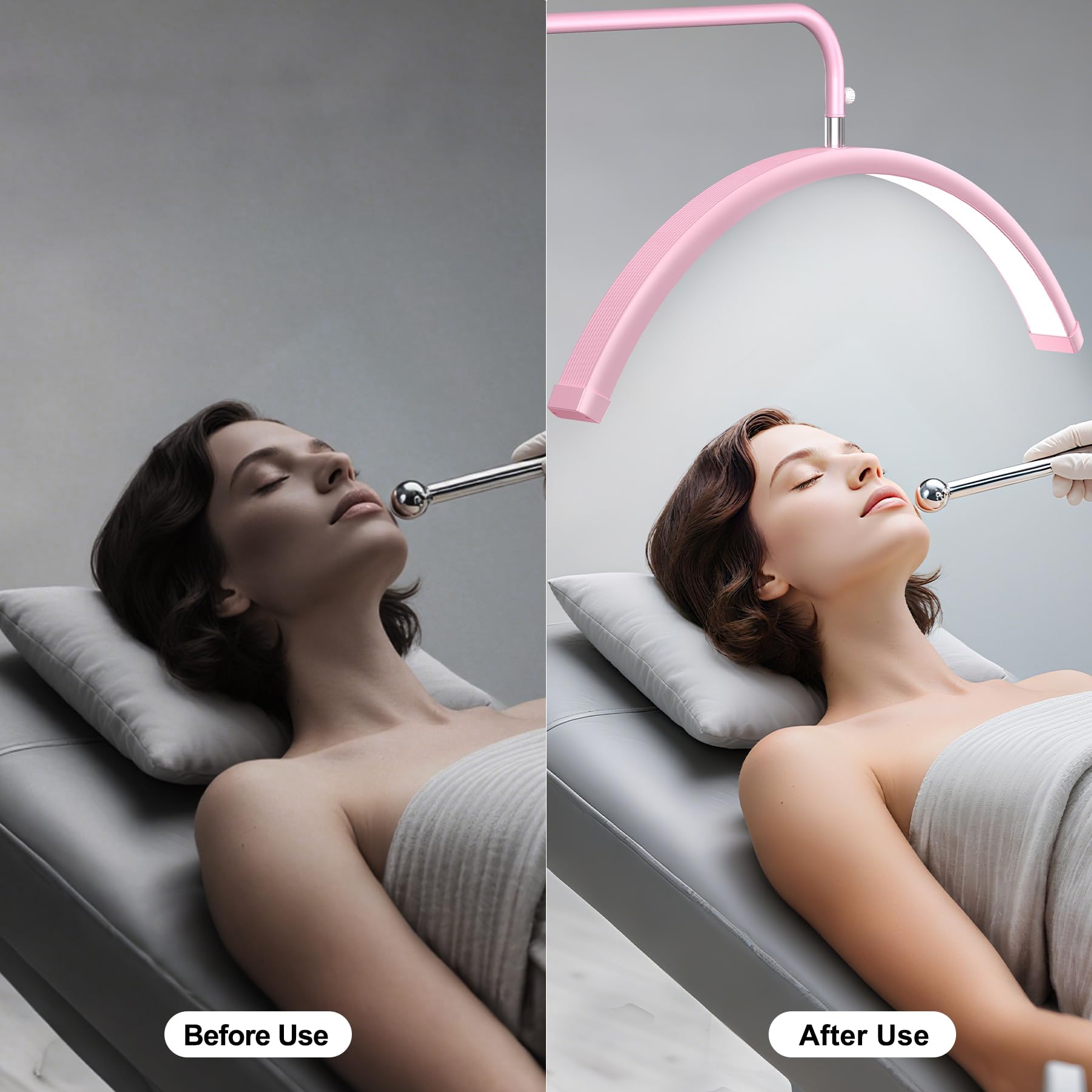 AURELLE Half Moon Lash Light 360 gooseneck for flexible positioning.