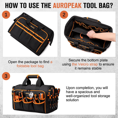 AUROPEAK adjustable shoulder strap enhances comfort during long shifts.