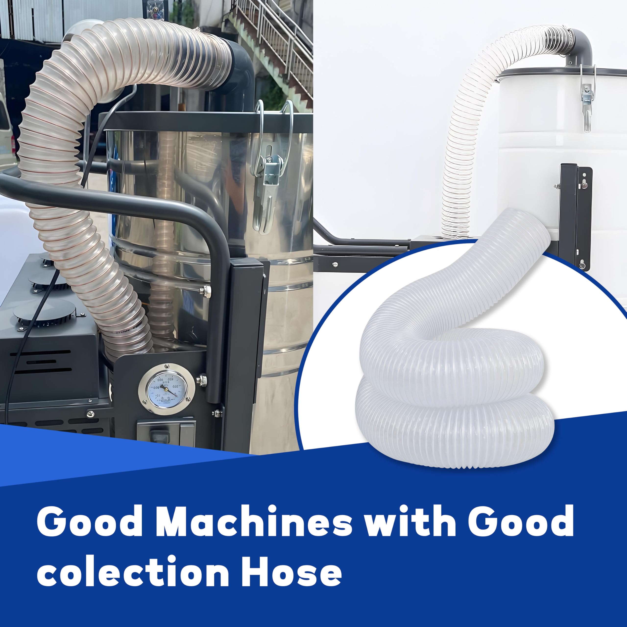 AuroraReveal 10-foot hose extends reach across a mid-sized workshop