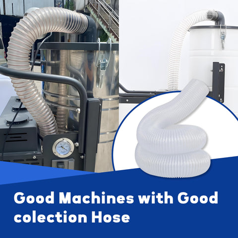 AuroraReveal 10-foot hose extends reach across a mid-sized workshop