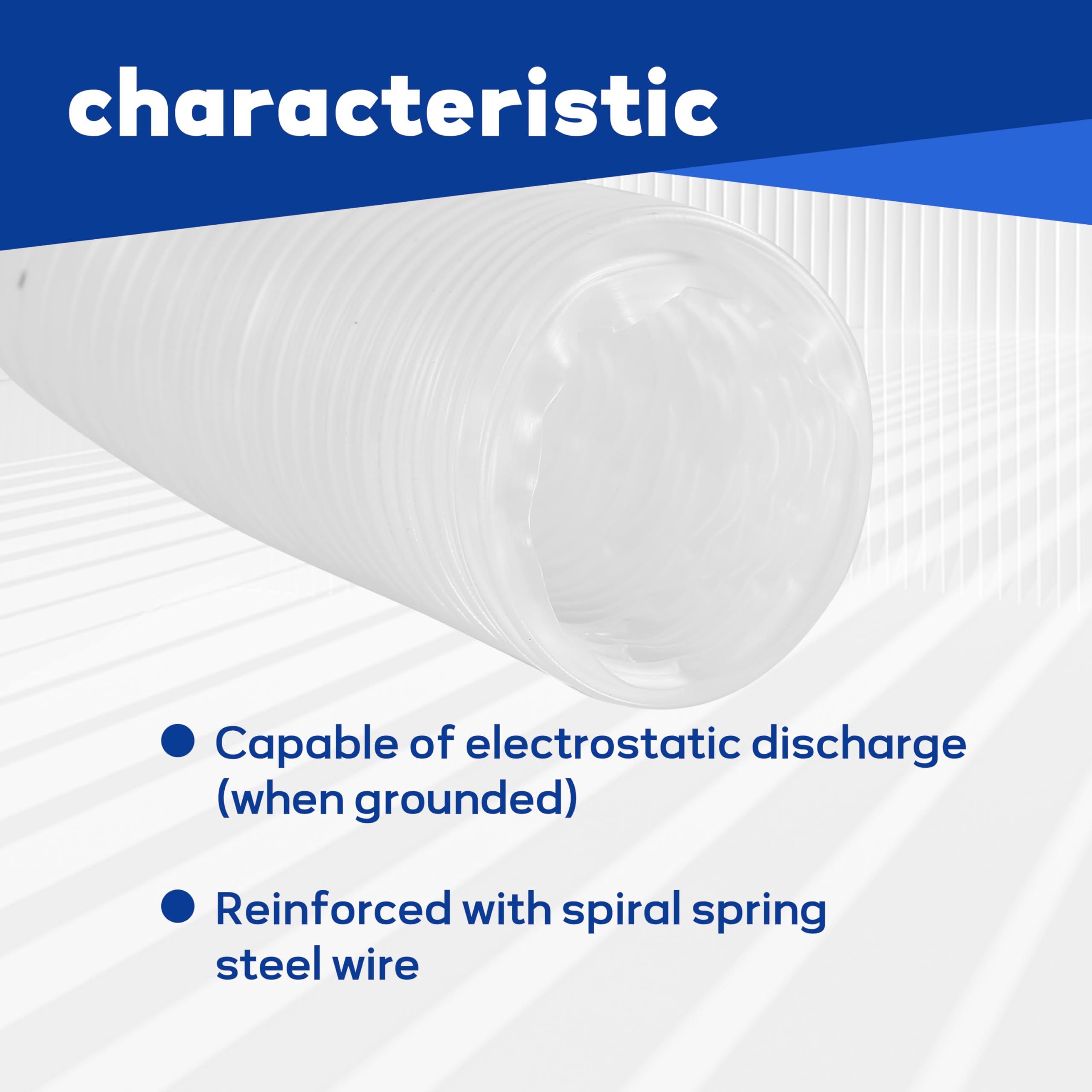 AuroraReveal PVC hose with steel wire core for durable workshop use