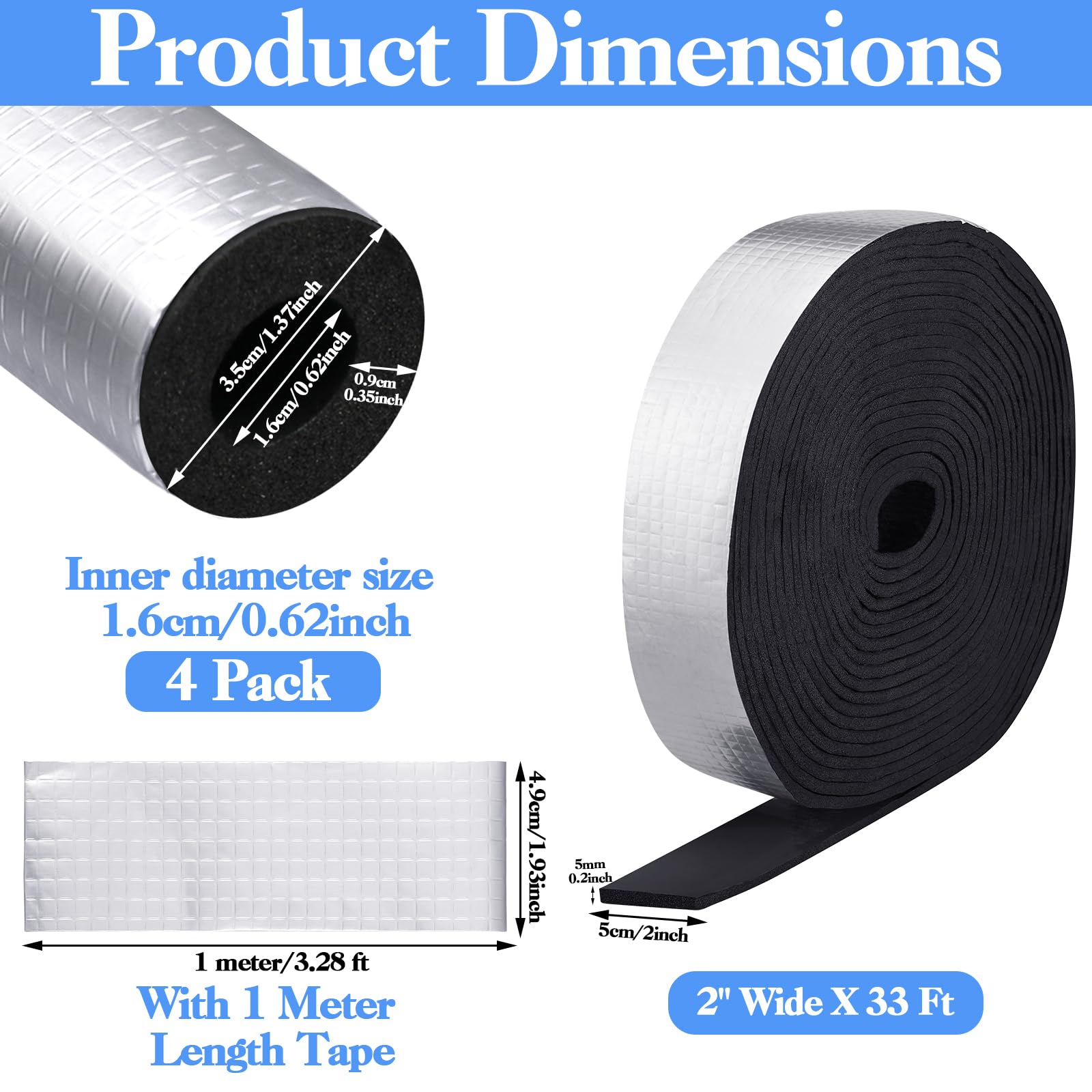 Auroray foam wrap aluminum foil pipe cover provides versatile insulation and corrosion resistance.