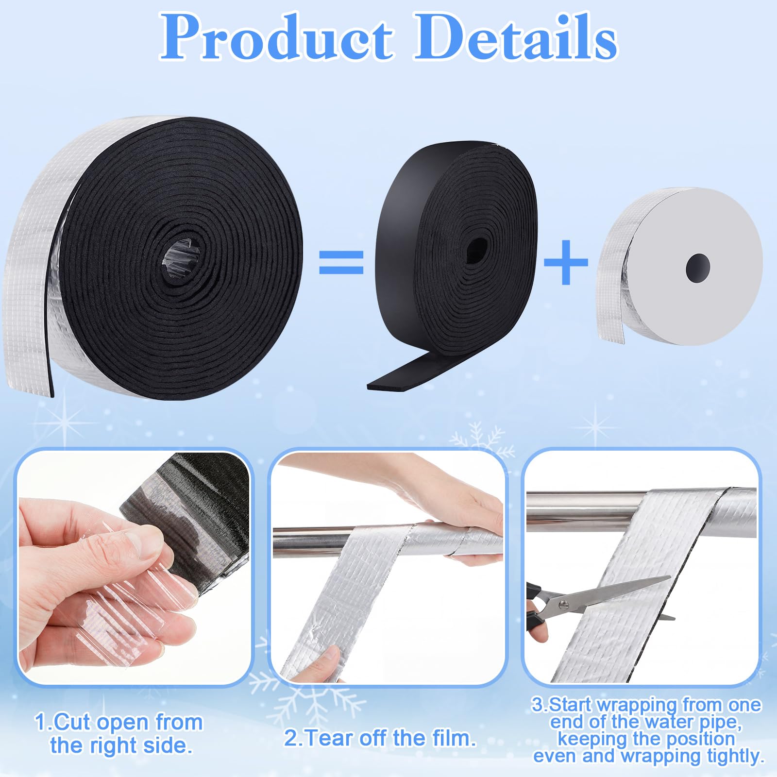 Auroray pre-cut groove design enables fast clip-on installation around straight and curved sections.