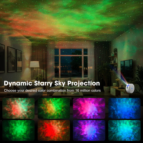 Aurviv Starry Sky Projector offers four-angle placement for flexible setup.