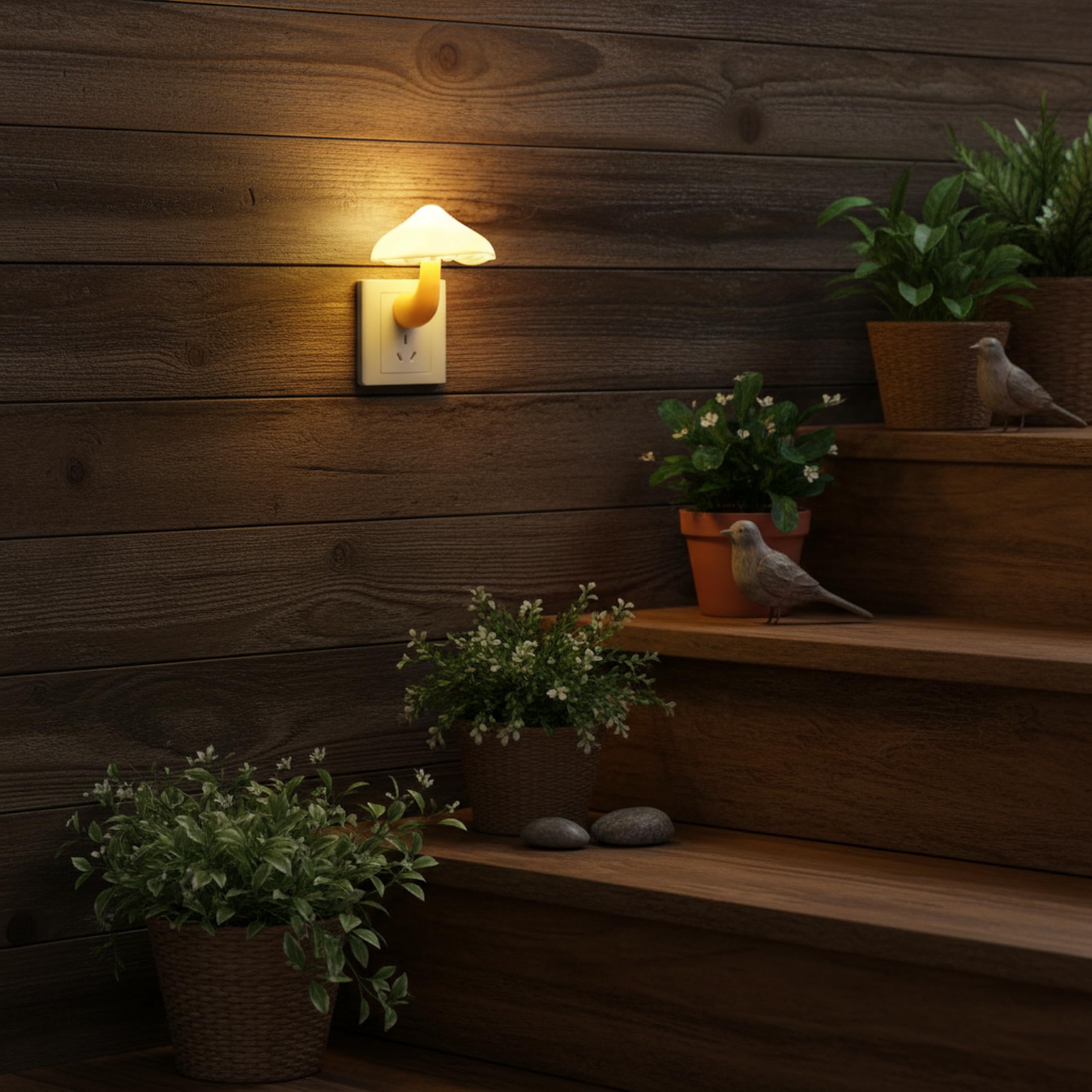 AUSAYE energy-saving night light uses minimal power for overnight guidance