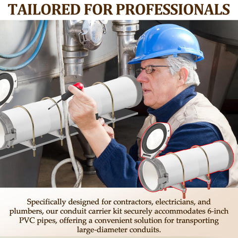 Aussio conduit carrier kit compact storage design for easy access