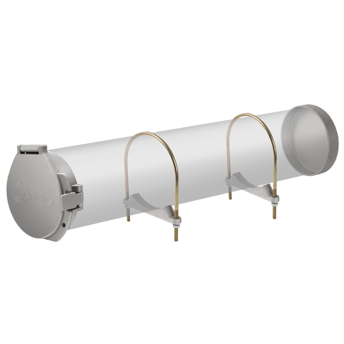 Aussio conduit carrier kit front cap 6in secures pipes during transport