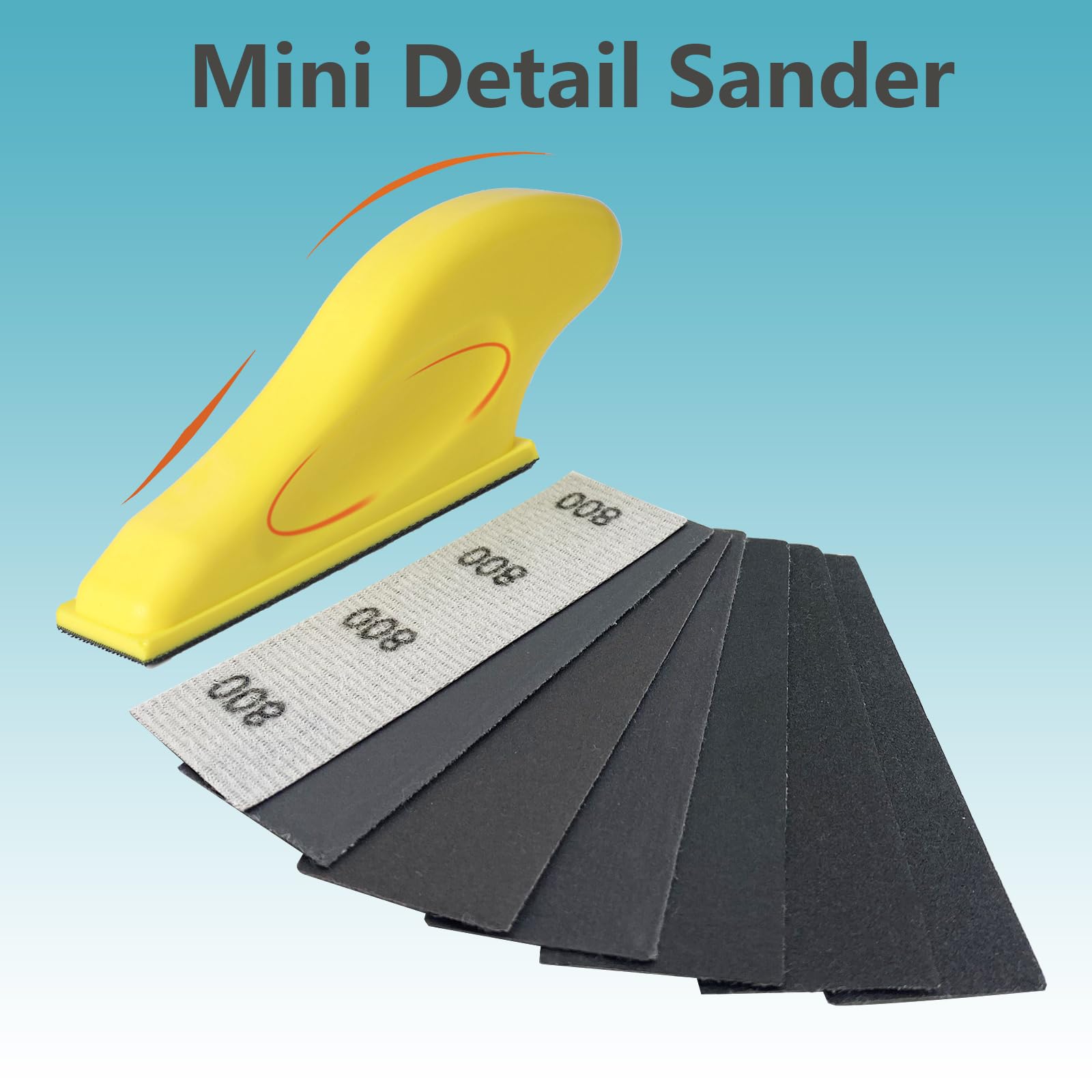 AutKerige 90-pack sandpapers laid out, showing grit range 320 to 5000 for fine finishing.